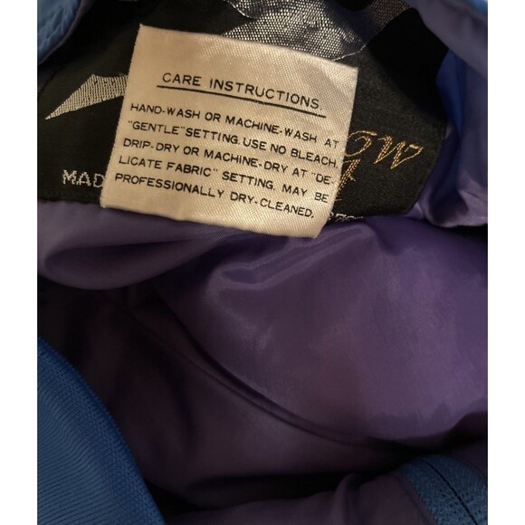 Vintage snowbird Mens Size 30 Winter Snow Pants Overalls Bibs Royal Blue - Picture 5 of 10